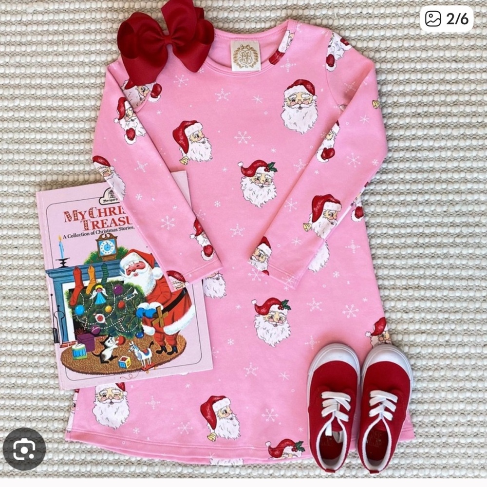 The Beaufort Bonnet Company Festive Pink Santa Dress